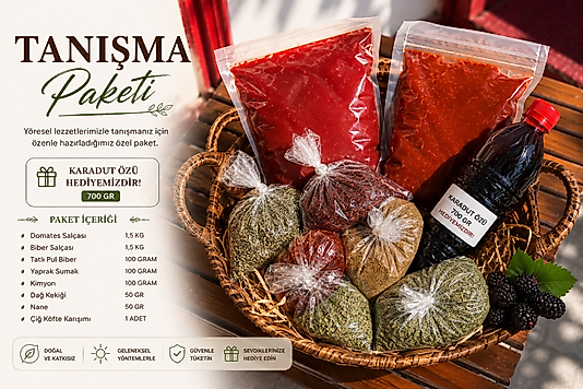 Gaziantep salçalarımız tanışma paketi