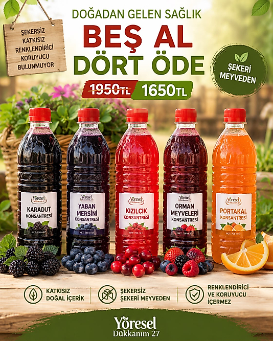 5 AL 4 ÖDE MEYVE KONSANTRESİ
