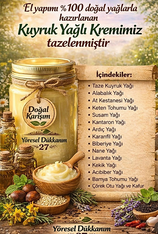KUYRUK YAĞLI AĞRI KREMİ 105 cc